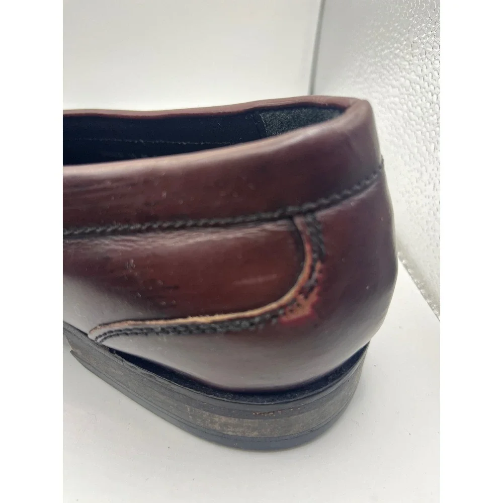 Cole Haan Mens Burgundy Leather Penny Loafers Slip On Dress Shoes‎ Size 10 M